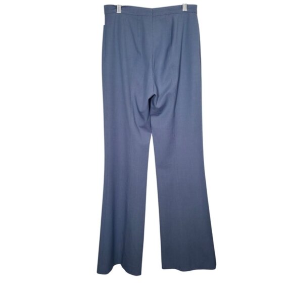 Escada Wool Flare Dress Pants Blue Size 36 - Picture 5 of 14